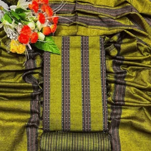 বারমিস তাঁতের থ্রি-পিস (C-15)