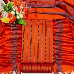 বারমিস তাঁতের থ্রি-পিস (C-16)