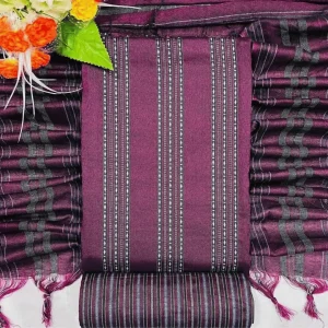 বারমিস তাঁতের থ্রি-পিস (C-14)